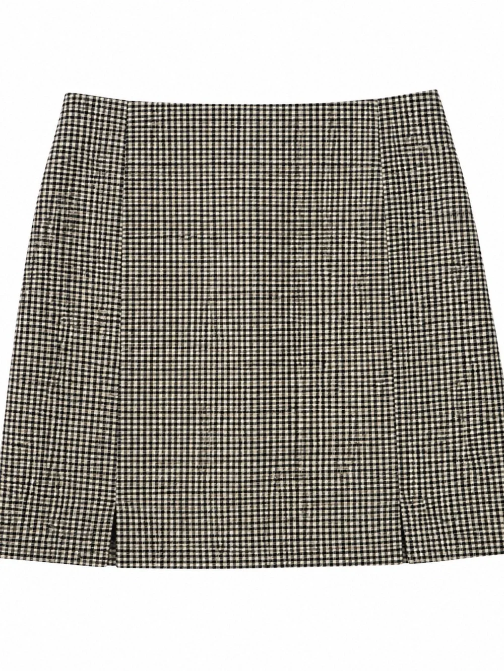 Full Tilt Black & Brown Plaid Mini Skirt